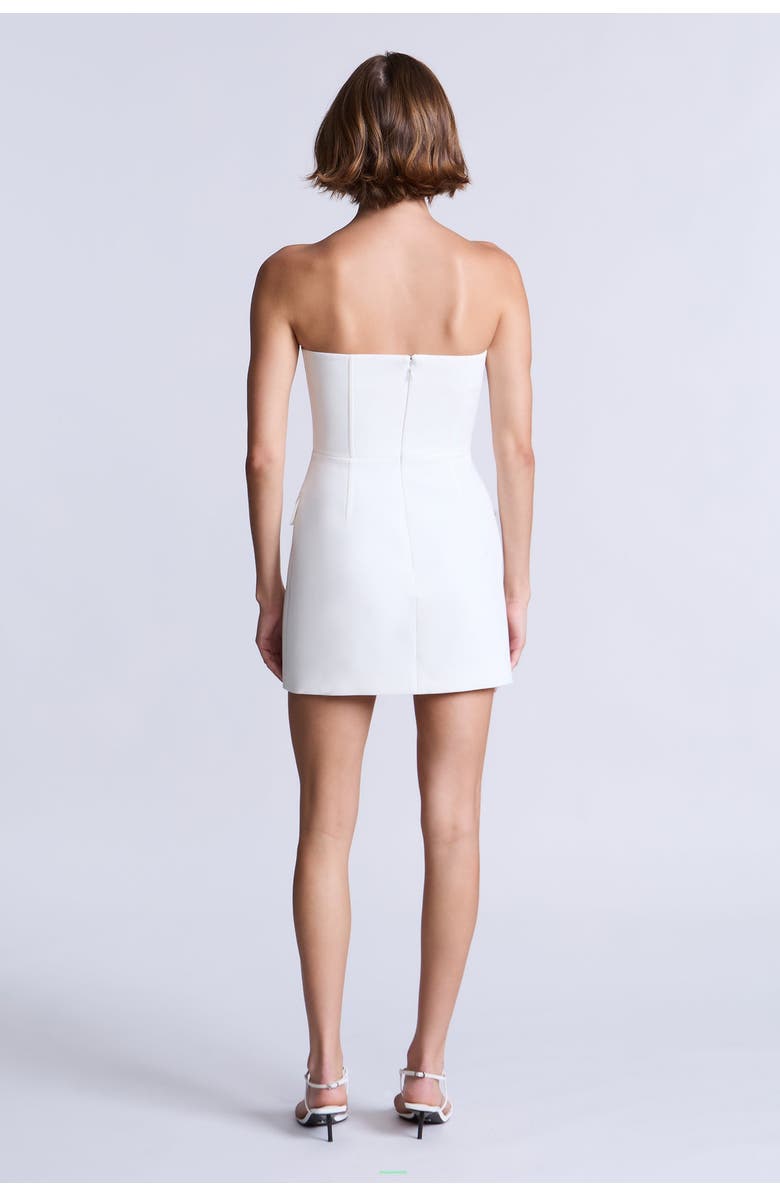 BCBG Maxazria Hayden Dress, Alternate, color, Snow White