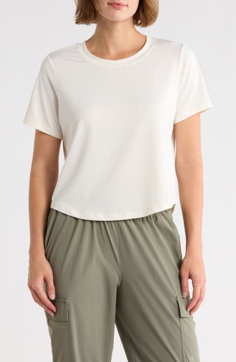 Mesh Cropped Boxy Top