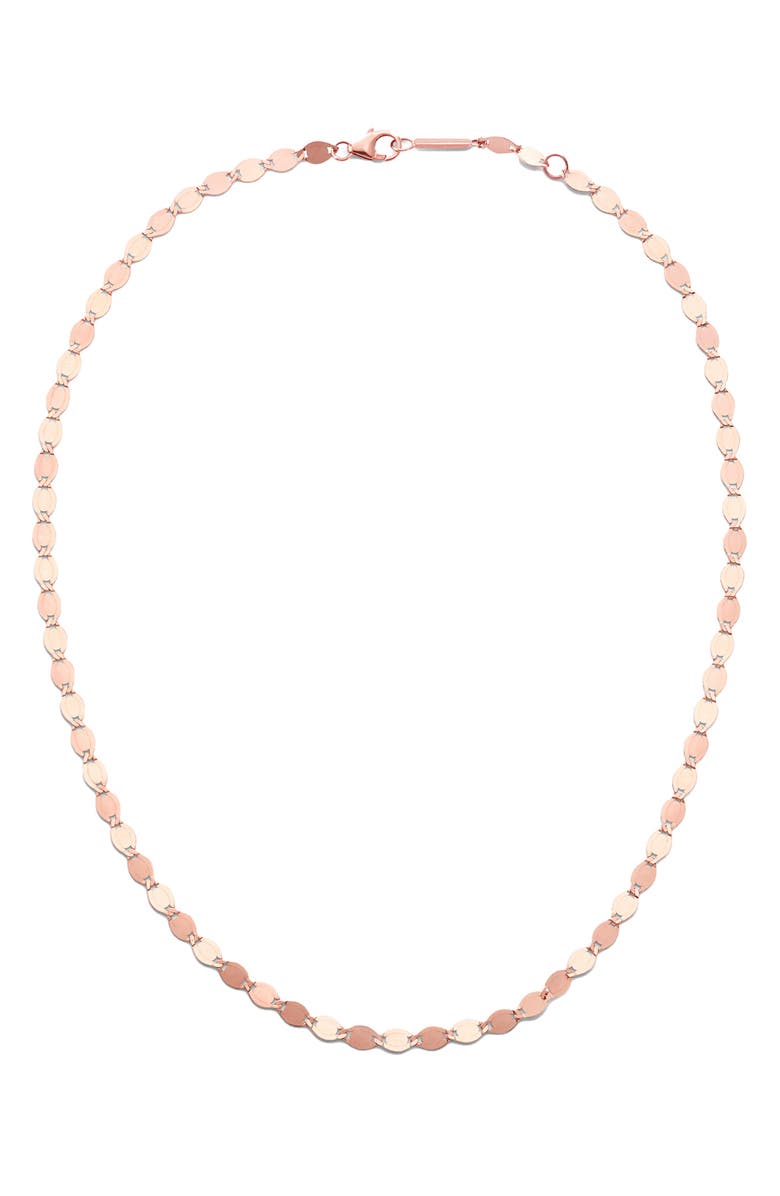 LANA Mega Nude Choker Necklace, Main, color, Rose Gold