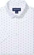 Mizzen+Main Halyard Floral Print Short Sleeve Performance Button-Up Shirt