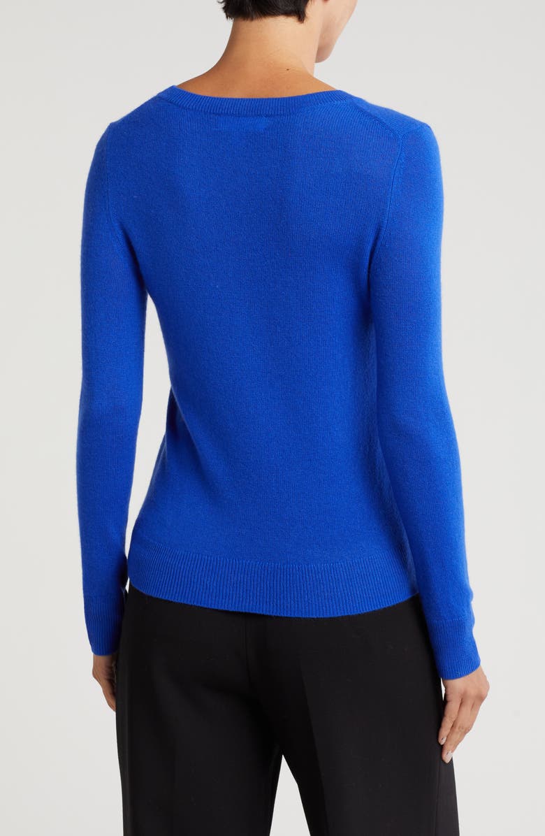 Nordstrom Cashmere Crewneck Sweater, Alternate, color, Blue Surf