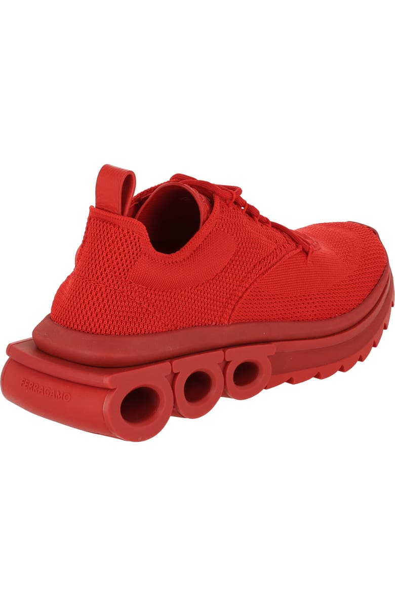 FERRAGAMO Nima Knit Sneaker, Alternate, color, Red