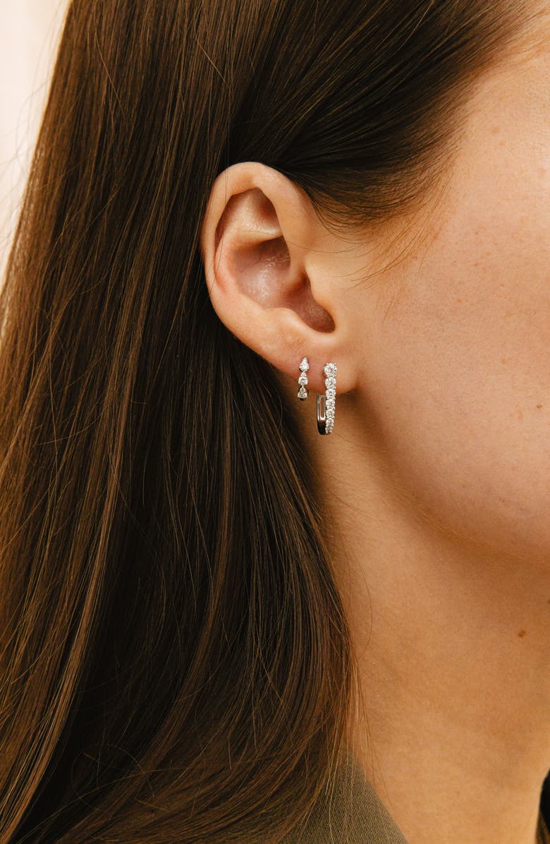 Dana Rebecca Designs Ava Bea Graduated Diamond Hoop Earrings, Alternate, color, 