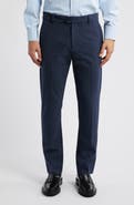 Mizzen+Main Watson Microcheck Wrinkle Resistant Stretch Flannel Dress Pants
