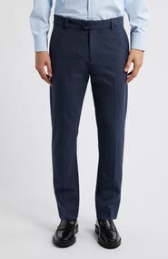 Mizzen+Main Watson Microcheck Wrinkle Resistant Stretch Flannel Dress Pants