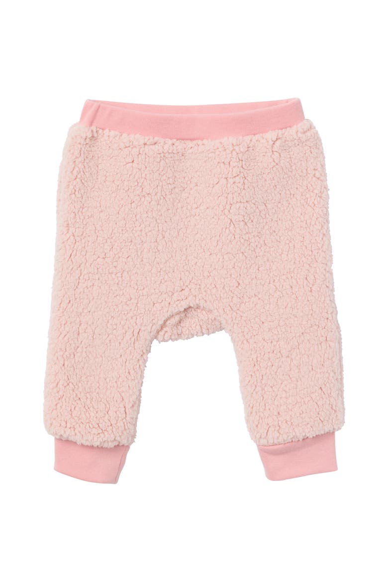 Microfleece Drop Shoulder Top & Pant Set, Alternate, color, Light Pink