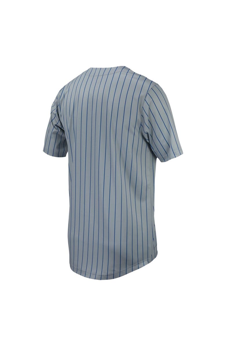 Nike Men's Nike Gray Florida Gators Pinstripe Replica Full-Button Baseball Jersey, Alternate, color,