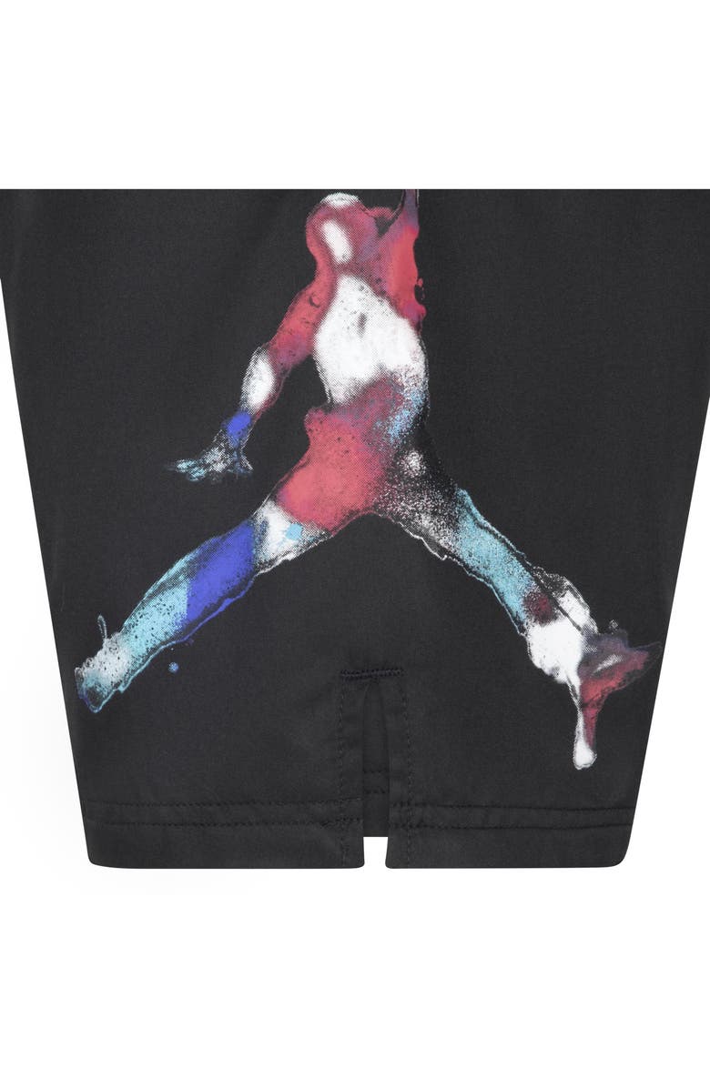 Jordan Kids' Poolside Jumpman Athletic Shorts, Alternate, color, Black