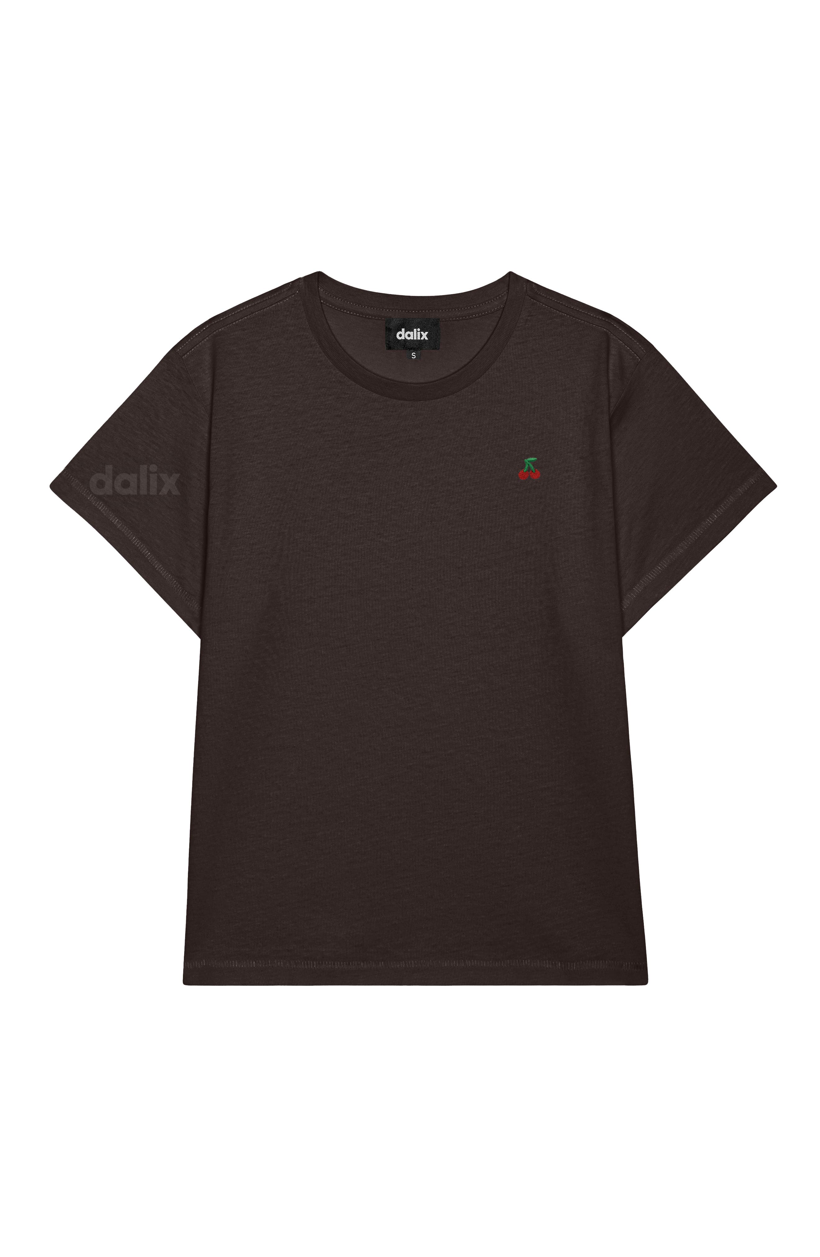 Womens Lil Cherry Lightweight High Waisted Tee - image 3