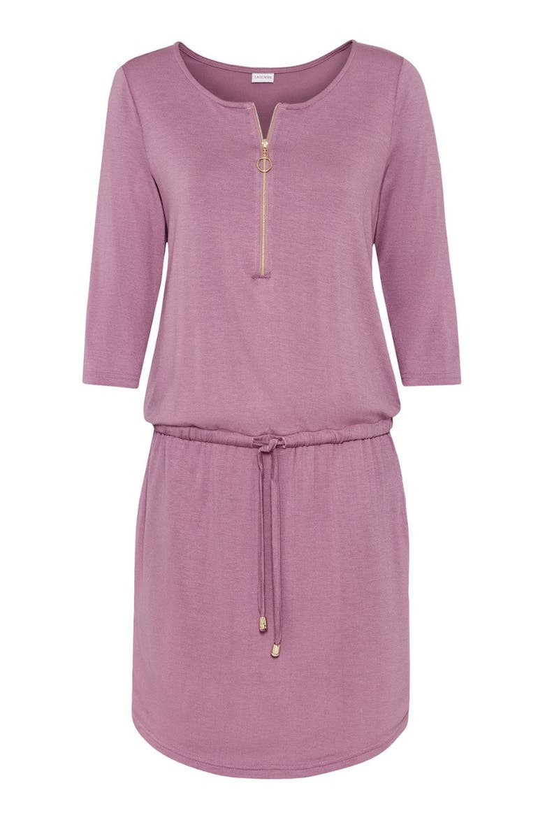 Zipper Detail Mini Dress, Alternate, color, Lilac