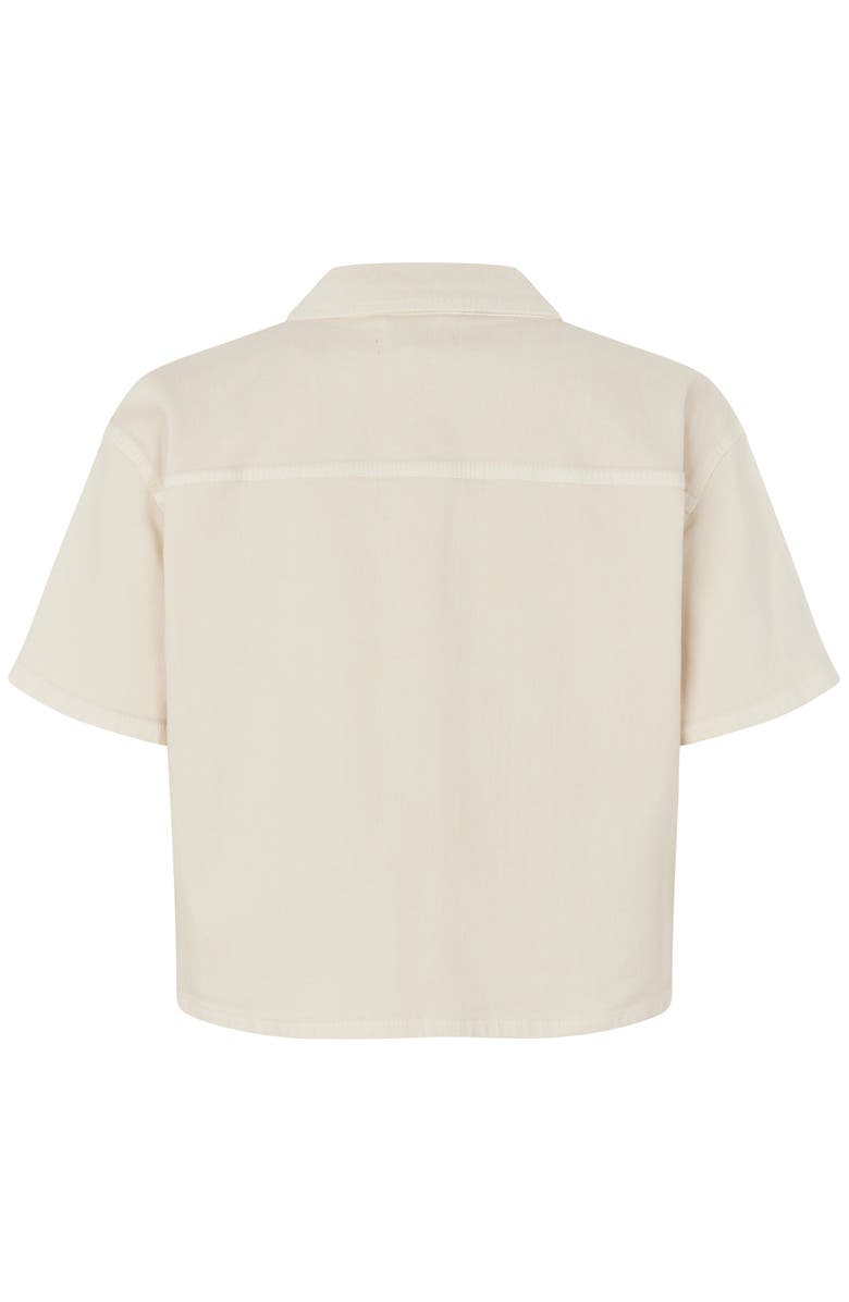 Masai Copenhagen MaIvonelle Cropped Shirt, Alternate, color, Jet Stream