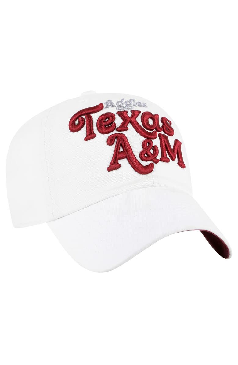'47 Women's '47 White Texas A&M Aggies Pensacola Clean Up Adjustable Hat, Alternate, color,