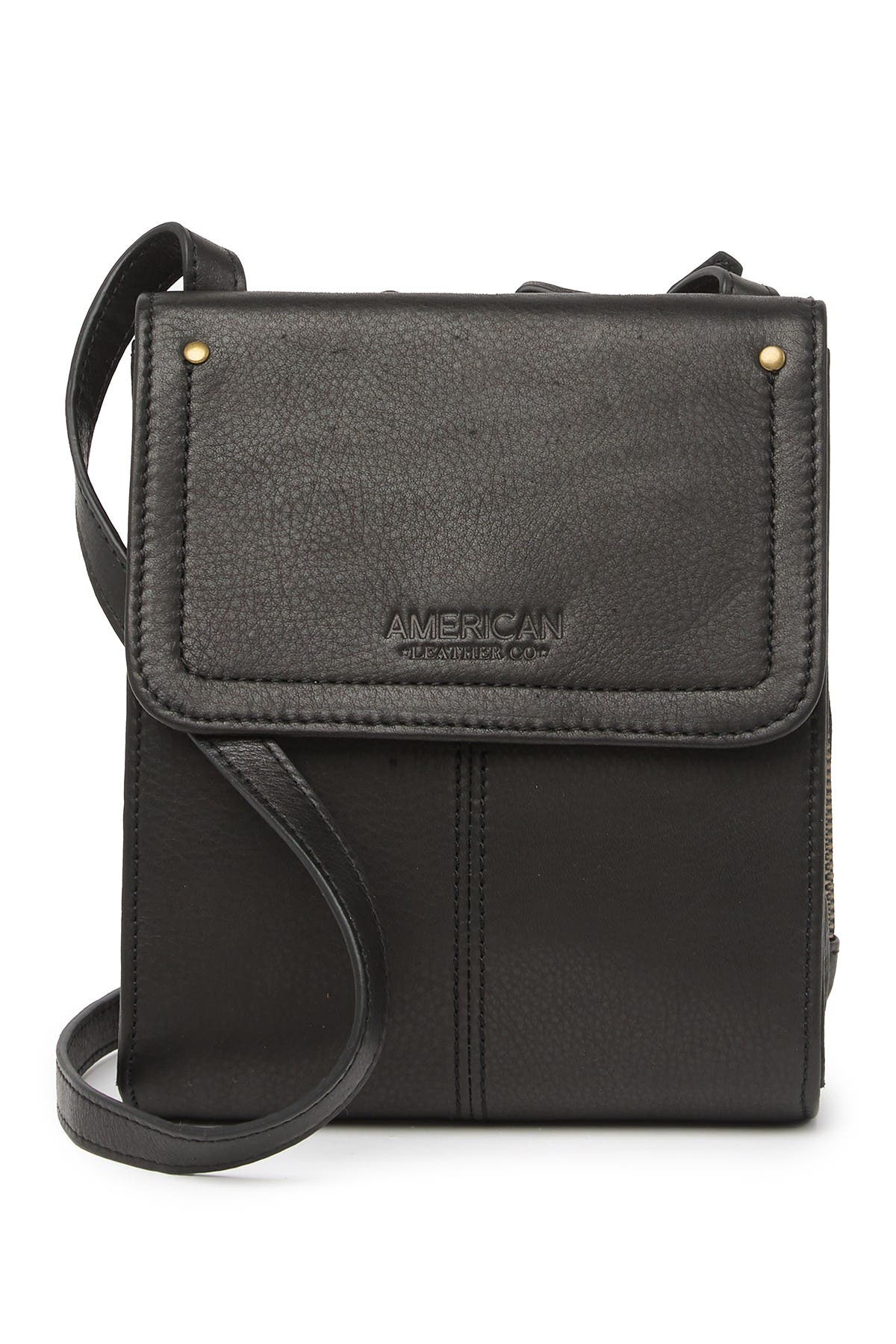 AMERICAN LEATHER CO. Kansas Foldover Crossbody Bag