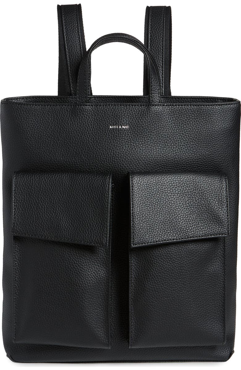 Matt & Nat Myron Vegan Leather Backpack, Main, color,
