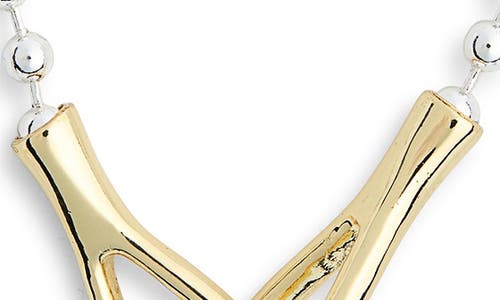 Nordstrom Rack Demi Fine Ball Chain Interlocking Link Pendant Necklace In Multi