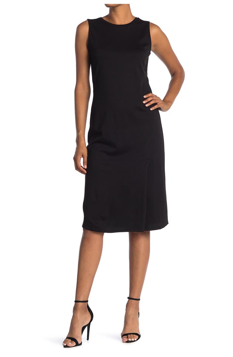 T Tahari Sleeveless Ponte Knit Midi Dress, Main, color,