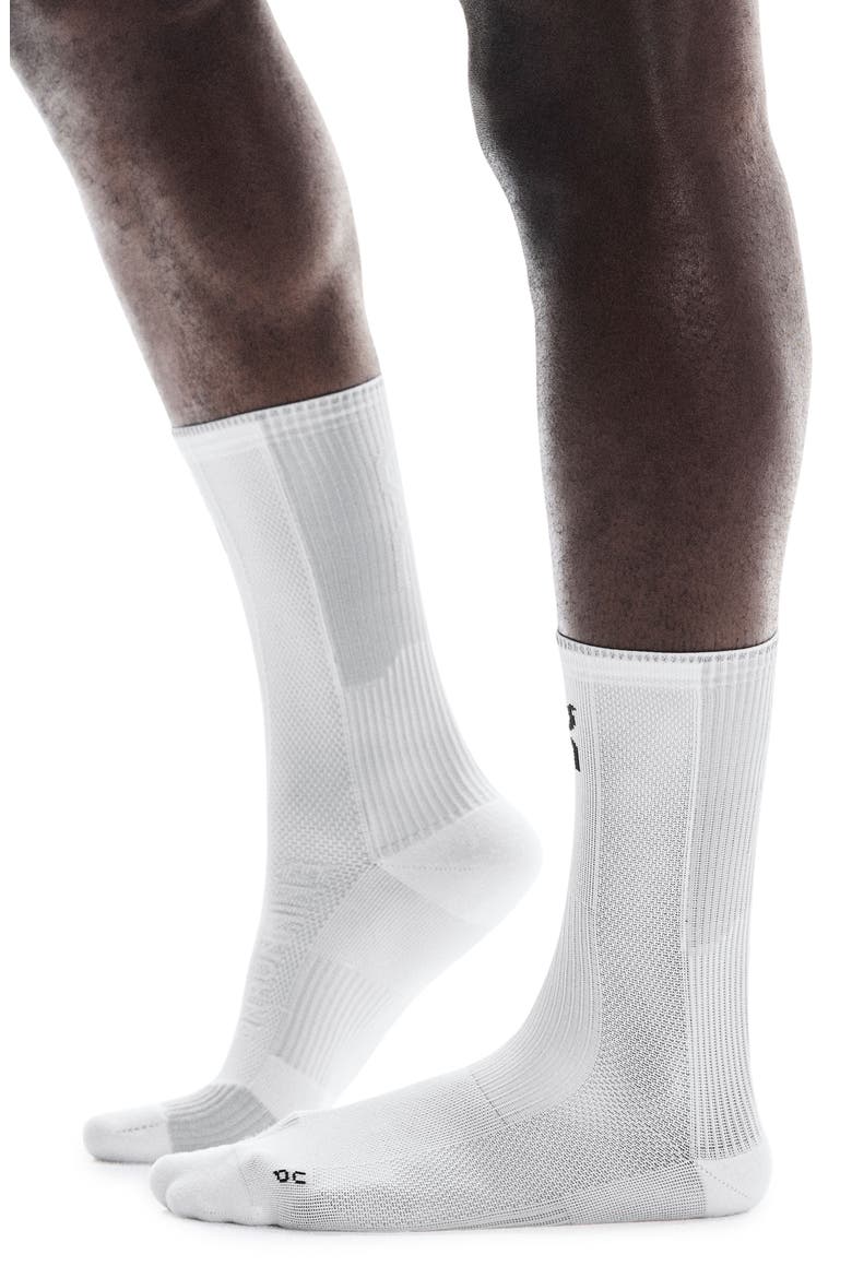Performance Run High Socks, Main, color, WHITE/ GLACIER