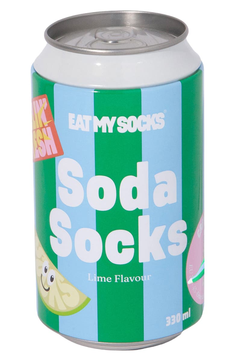 doiy Lime Soda Socks, Alternate, color, Blue/ Green