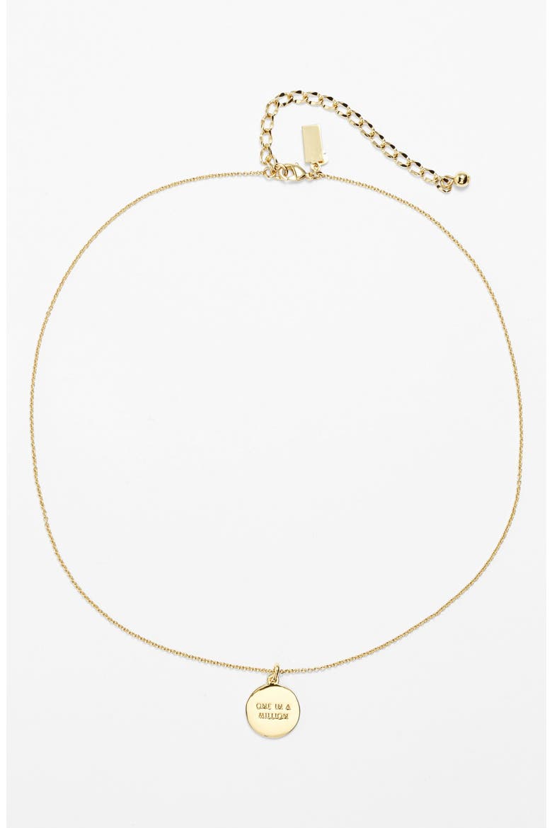 one in a million initial pendant necklace, Alternate, color, A- GOLD