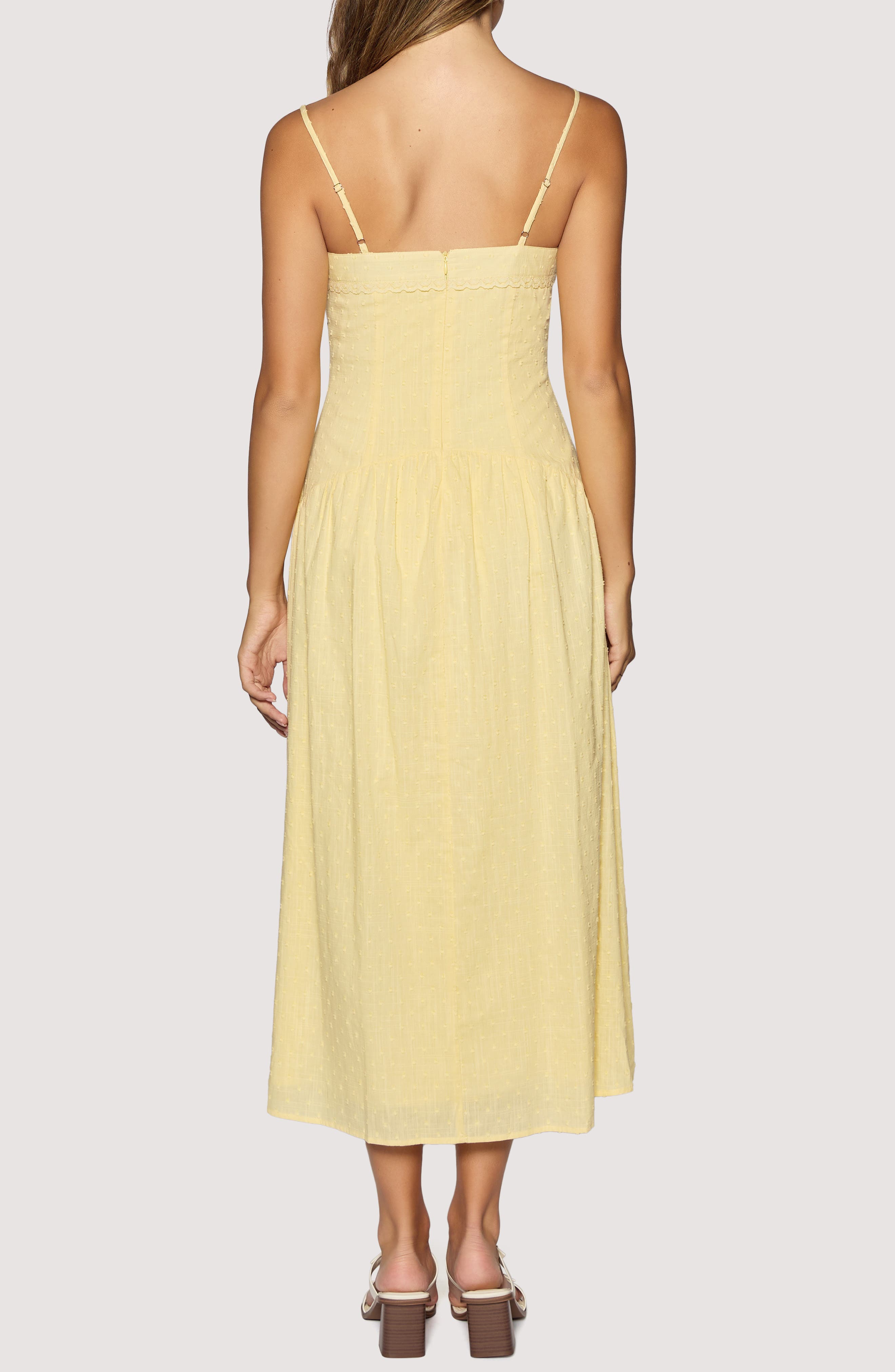 Sunlit Whimsy Cotton Midi Dress - image 2