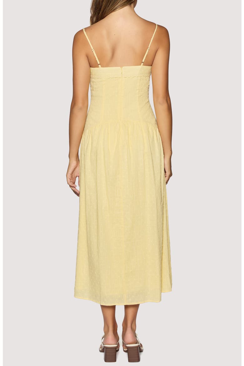 Sunlit Whimsy Cotton Midi Dress, Alternate, color, YELLOW