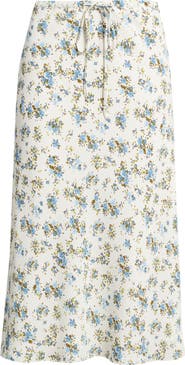 Open Edit Print Midi Skirt