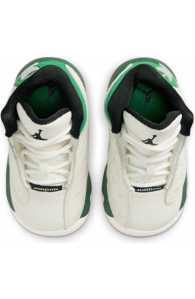 Nike Kids' Jordan 13 Retro High Top Sneaker, Alternate, color, Sail/ Pine Green/ Black