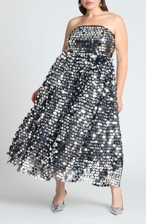 Paillette Dress With Big Skirt
