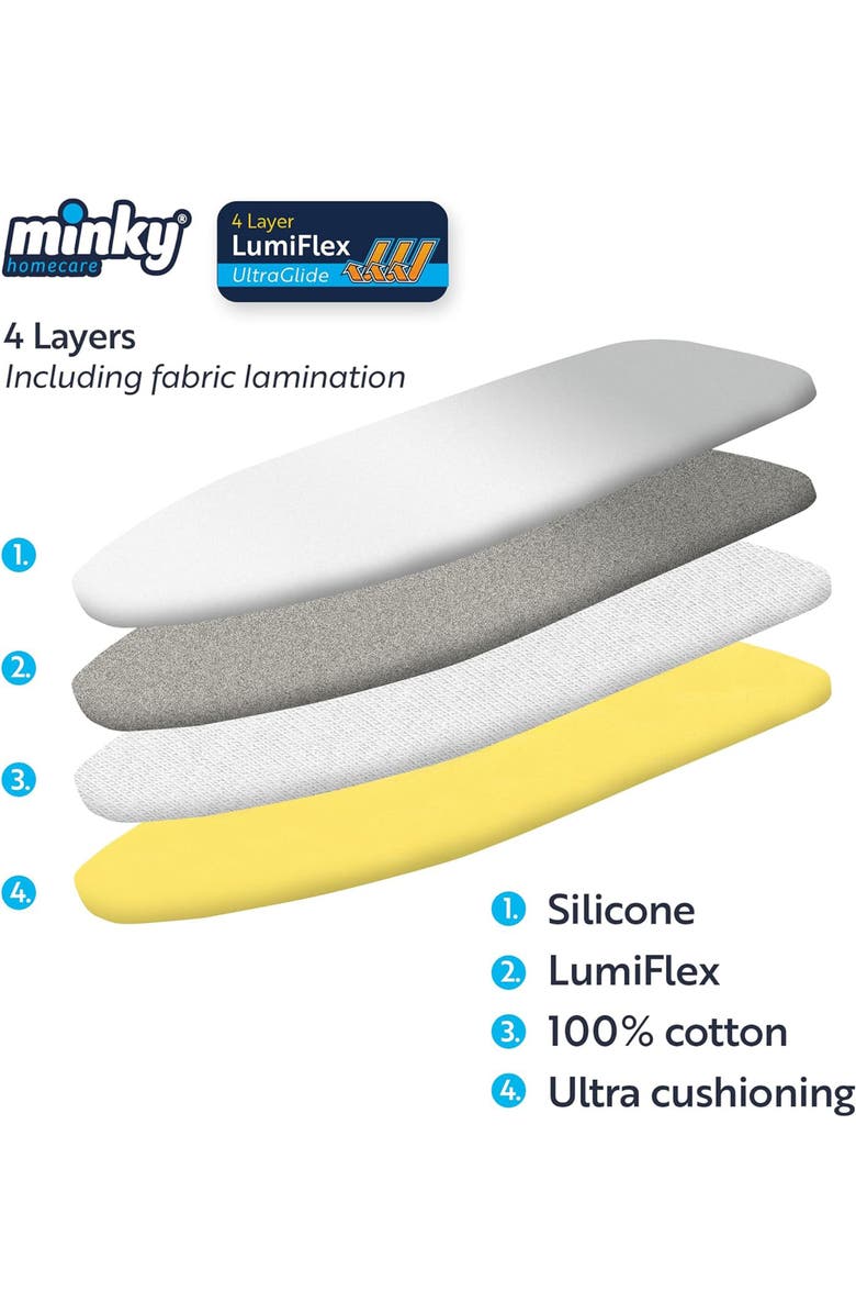 Minky SureFit LumiFlex Ironing Board Cover, Alternate, color, Grey
