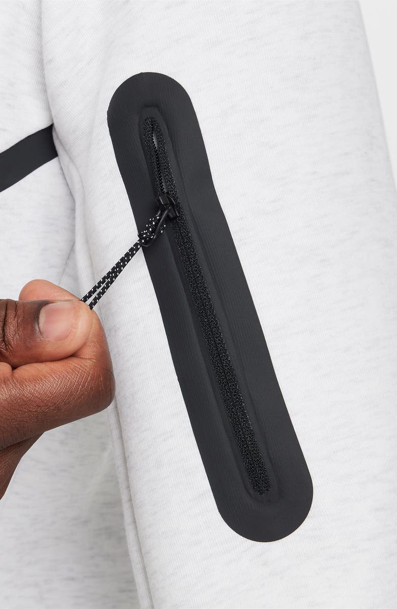 Nike Tech Windrunner Zip Hoodie, Alternate, color, Birch Heather/ Black