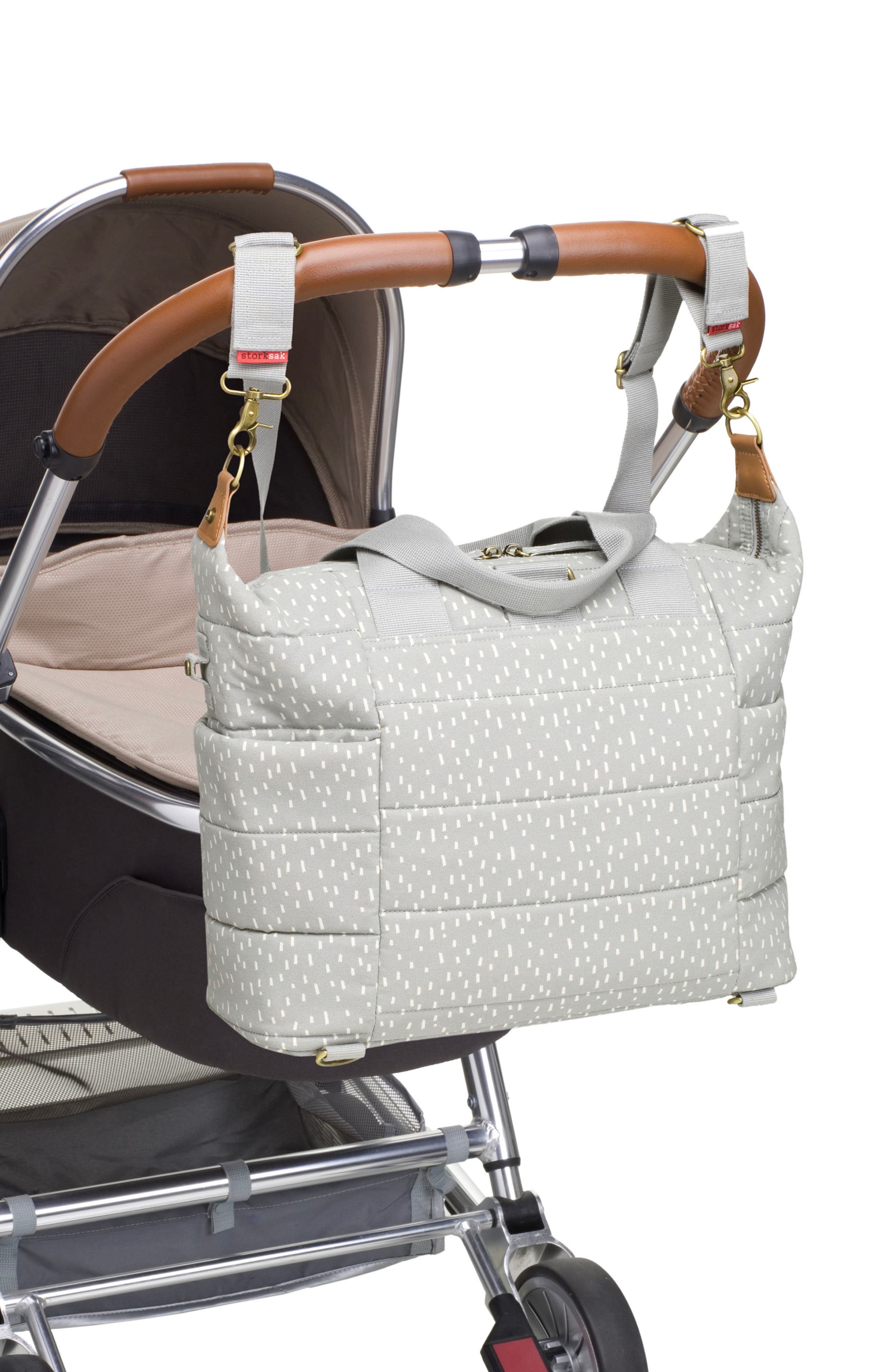 Storksak Organic Cotton Diaper Tote, Alternate, color, 