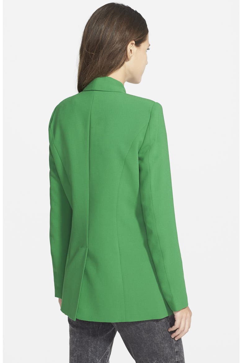 Slouchy Boyfriend Blazer, Alternate, color, GREEN