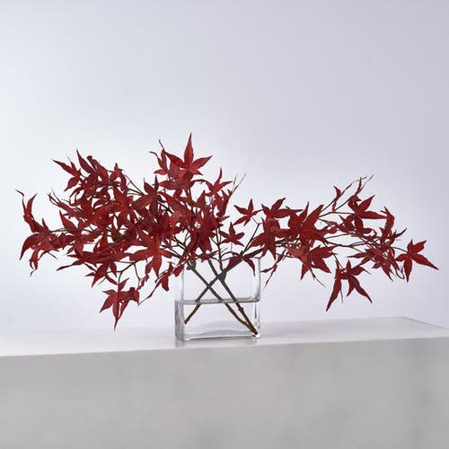 Darby Creek Trading Lifelike Red Japanese Maple Branches In Red