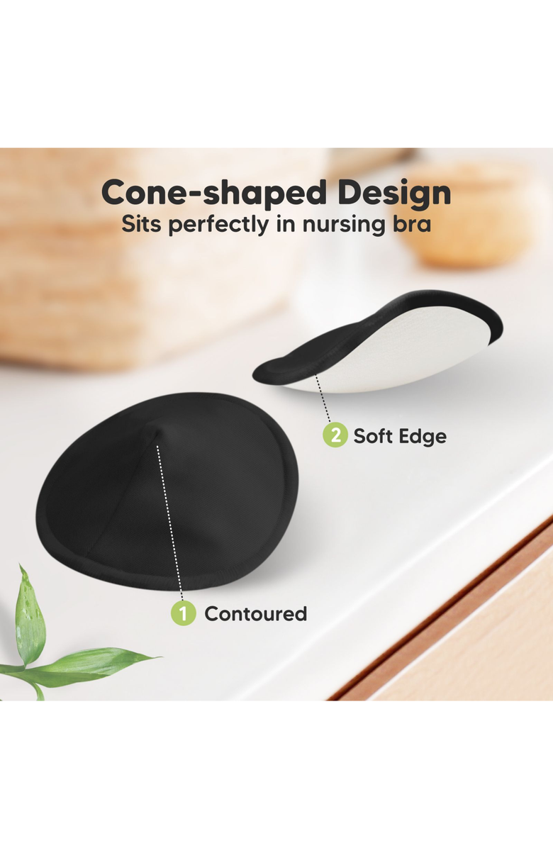 KeaBabies 14-Pack Comfy Nursing Pads, Alternate, color, Midnight Black