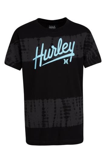 Hurley Kids' Tie Dye Script Cotton Graphic T-shirt