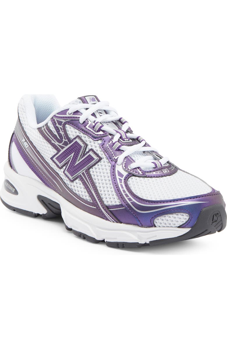 New Balance Gender Inclusive 740 Sneaker, Main, color, White/ Concord Grape