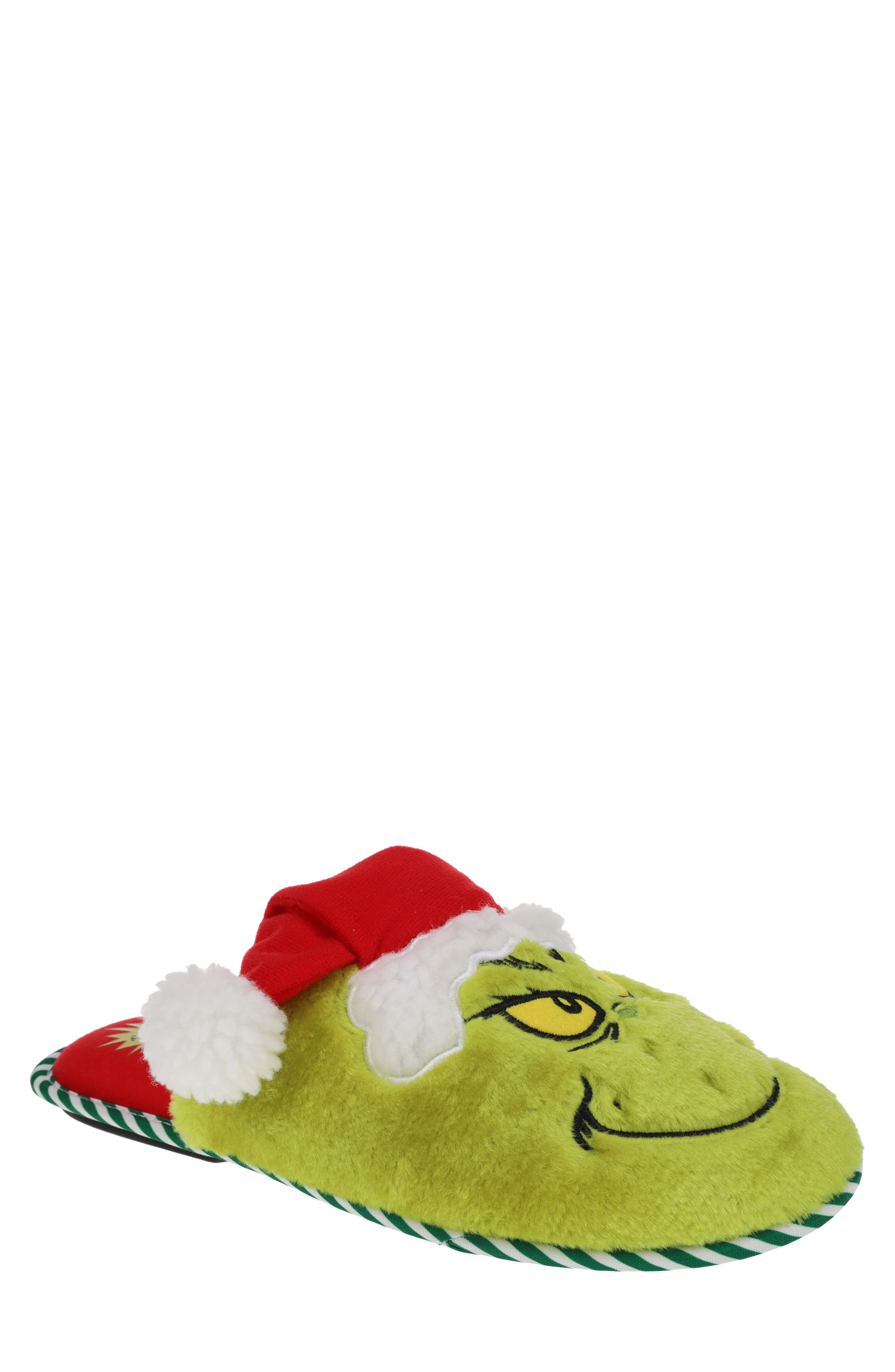 SG Footwear Matching Family The Grinch Scuff Slipper, Main, color, 