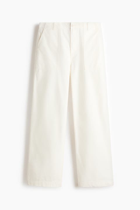 Relaxed Fit Twill Trousers