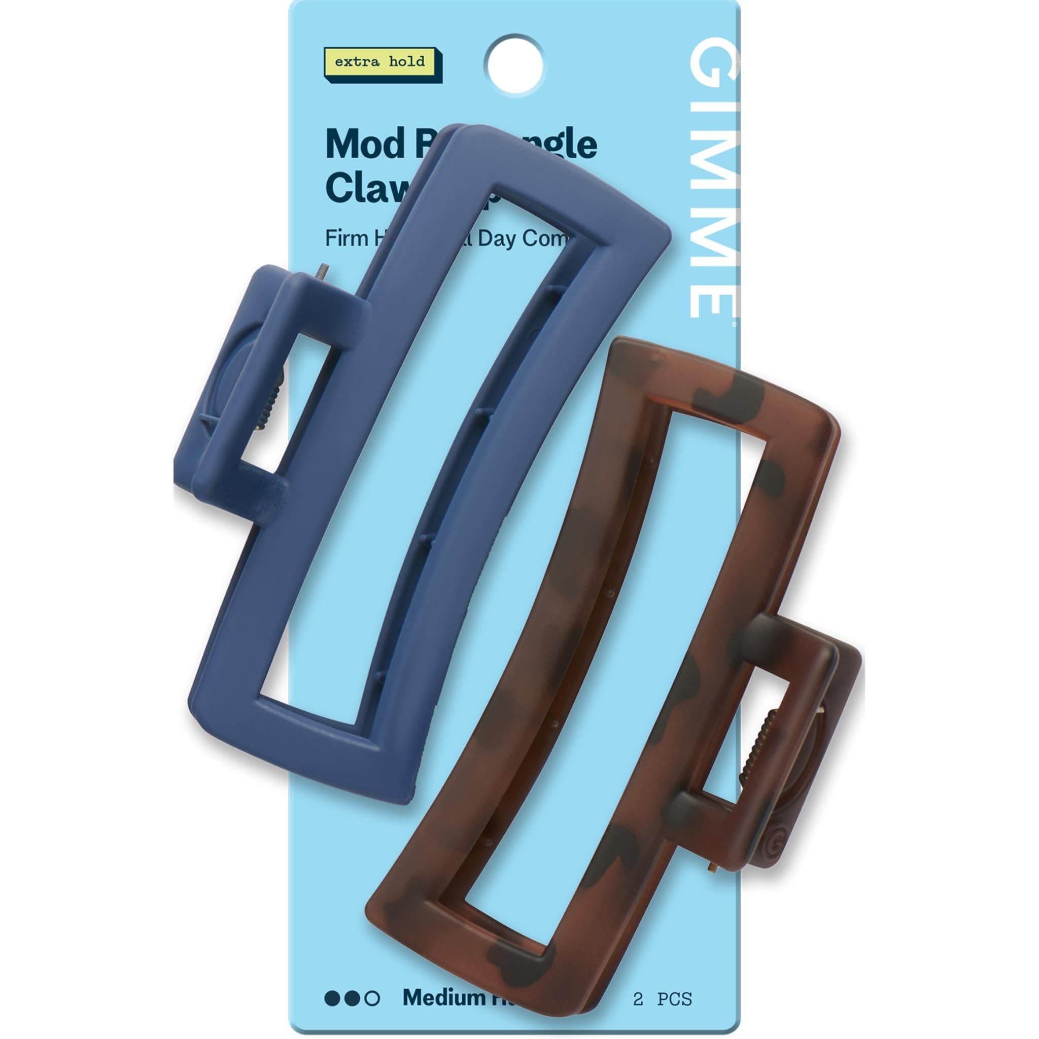 Gimme Beauty Thin Rectangle Claw Clip In Multi
