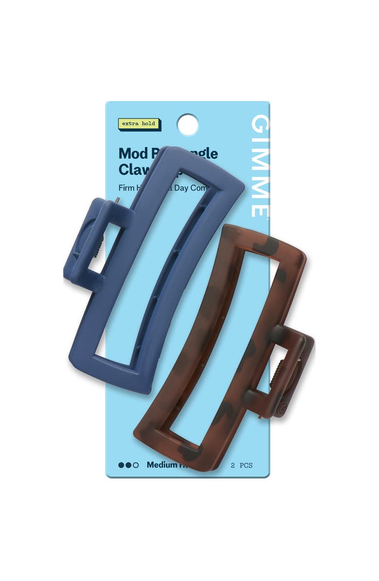 Gimme Beauty Thin Rectangle Claw Clip, Main, color, Brown