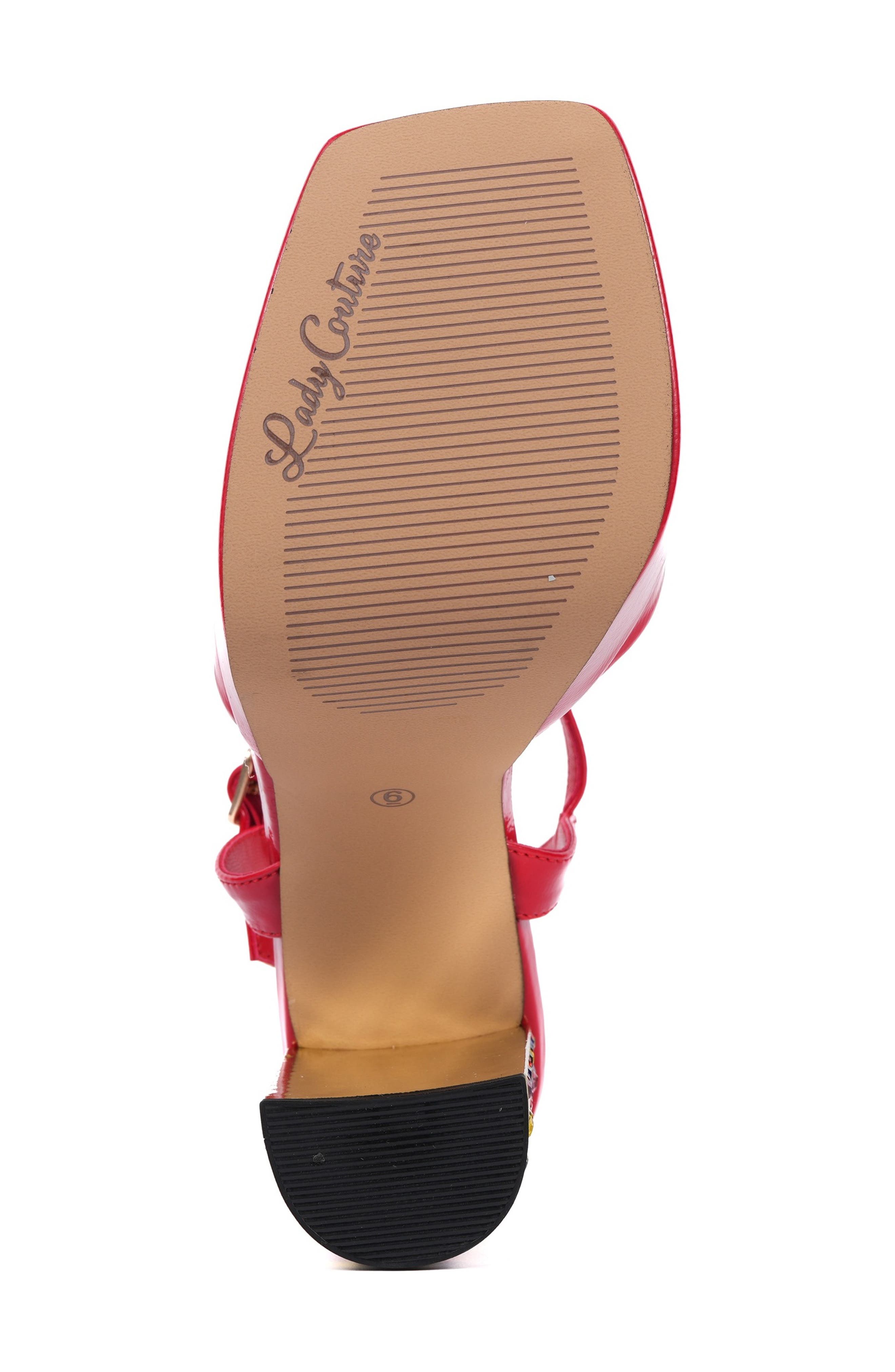 Pretty Sandal, Alternate, color, RED