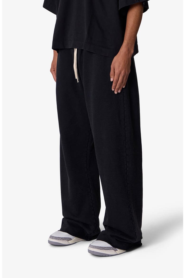 Ultra Baggy Cotton Fleece Sweatpants, Alternate, color, WASHED BLACK