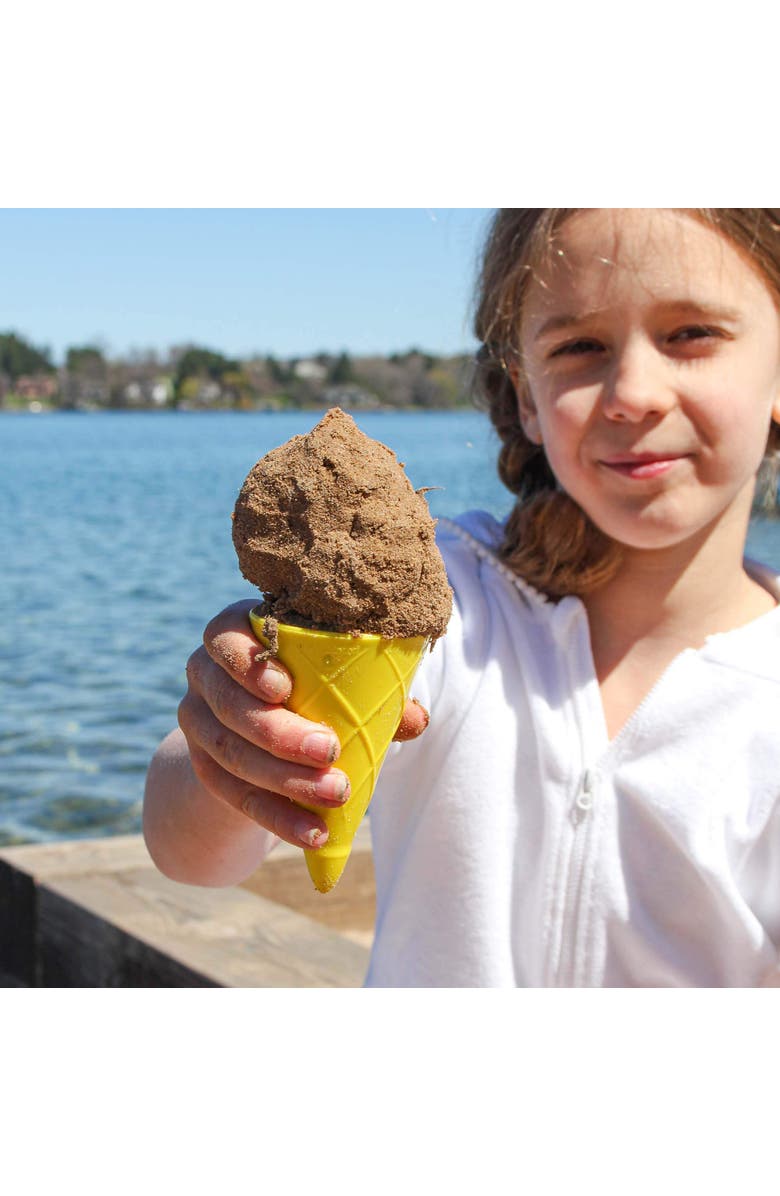 SPIELSTABIL Ice Cream Duo Toddler Beach Ice Cream Toy Sand Toys with 4 Cones & Scooper, Ideal Toddler Outdoor Toys from 18 months+ Made in Germany, Alternate, color, Multi