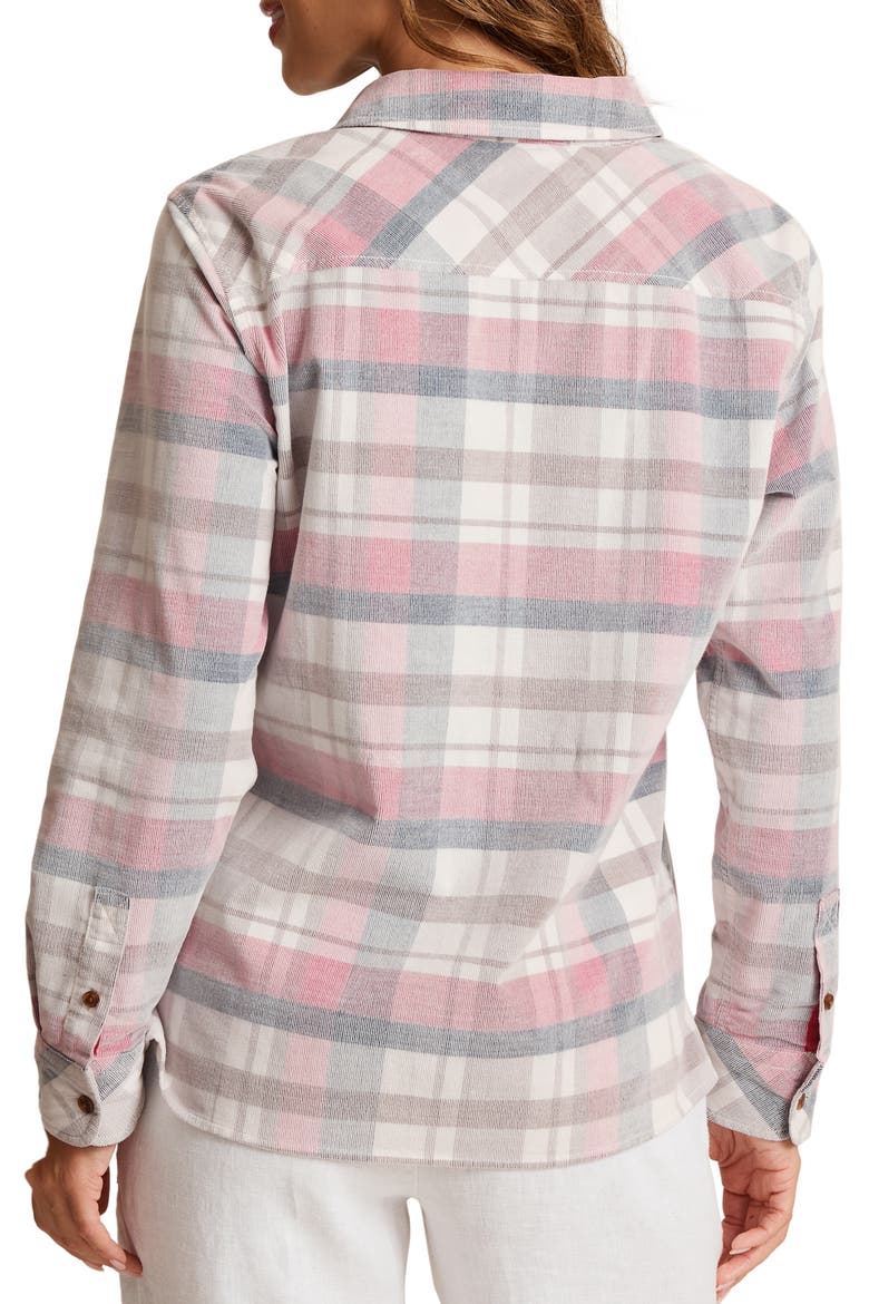 Cyprus Isle Plaid Corduroy Shirt, Alternate, color, MULBERRY MIXER