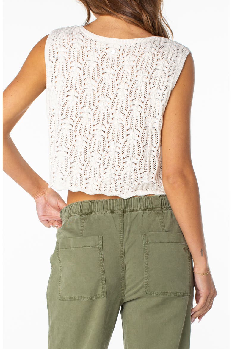 Beach Bound Cotton Crop Sweater Vest, Alternate, color, DEW