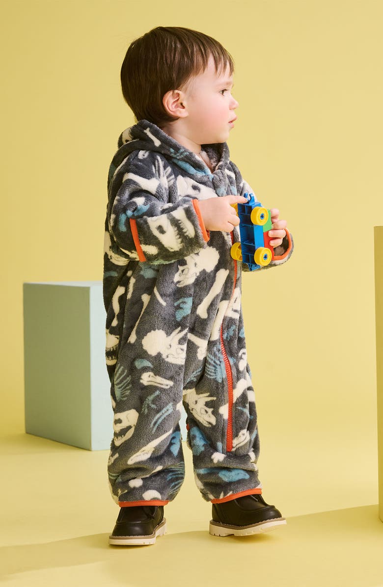 Hatley Dino Fossils Fleece Bunting, Alternate, color, 