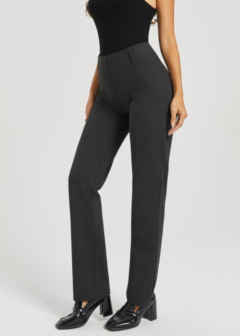Two Pocket DPYP Dress Pant Yoga Pants Straight Leg