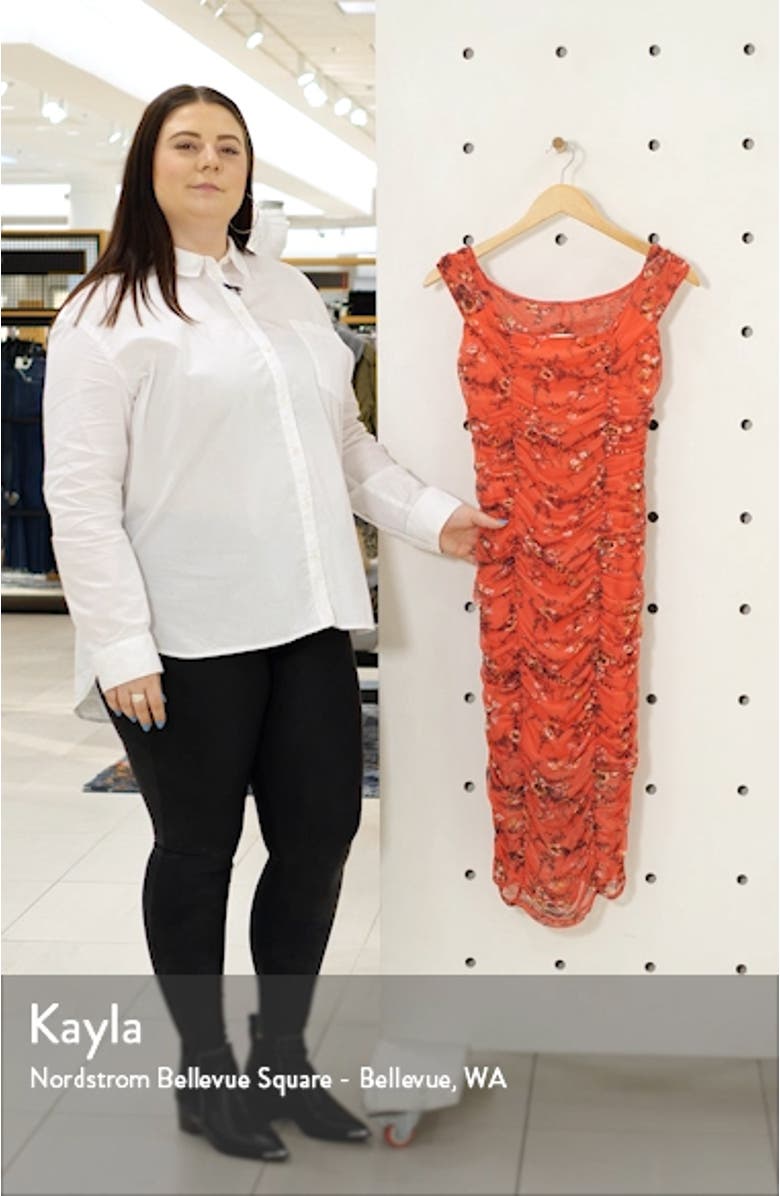 Off-the-Shoulder Mesh Dress, sales video thumbnail