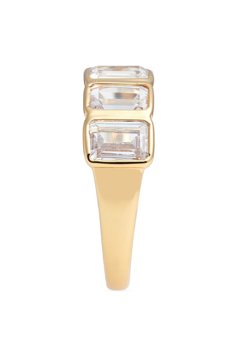 Cubic Zirconia Bezel Set Ring, Alternate, color, CLEAR- GOLD