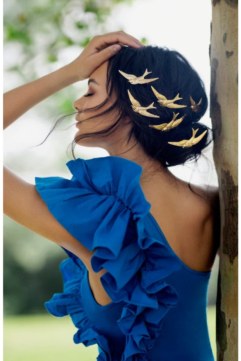 Cadillac Bird Clips, Alternate, color, Gold